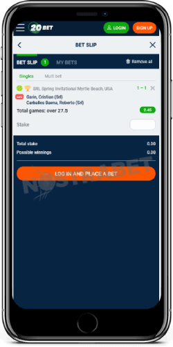 20bet mobile betslip